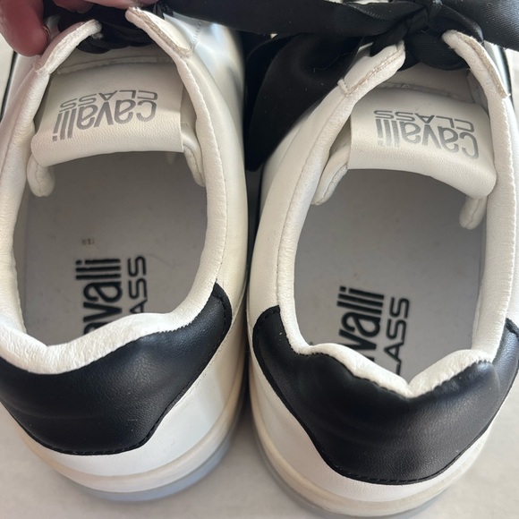 Cavalli Class Black and White Sneakers - Picture 4 of 8